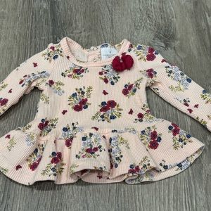 Laura Ashley Floral Shirt 0-3 month J43